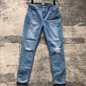 J Crew High Rise Curvy Toothpick jeans